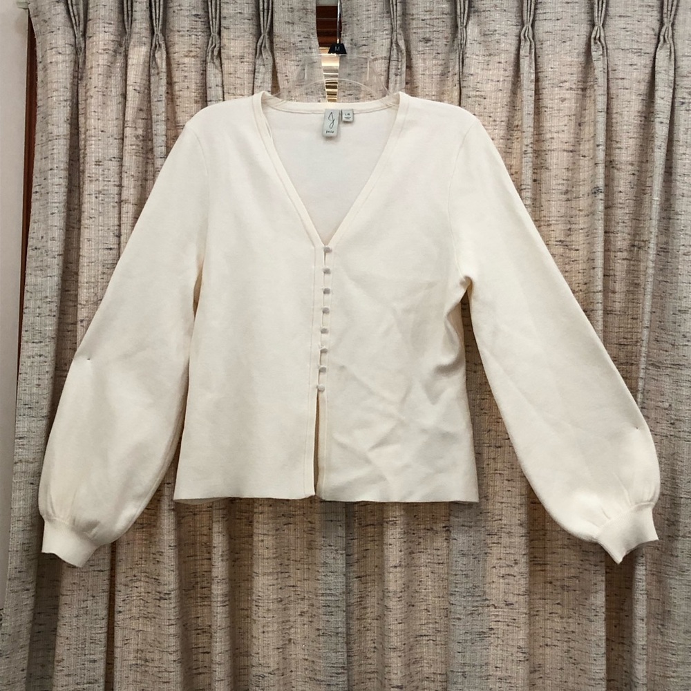 Joie Balloon Sleeve Button Front Cardigan